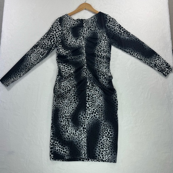 Philosophy Long Sleeve Dress Animal Print Large Clubwear Date Night Party Sexy - Picture 9 of 14